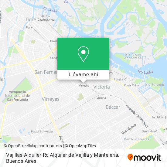 Mapa de Vajillas-Alquiler-Rc Alquiler de Vajilla y Manteleria