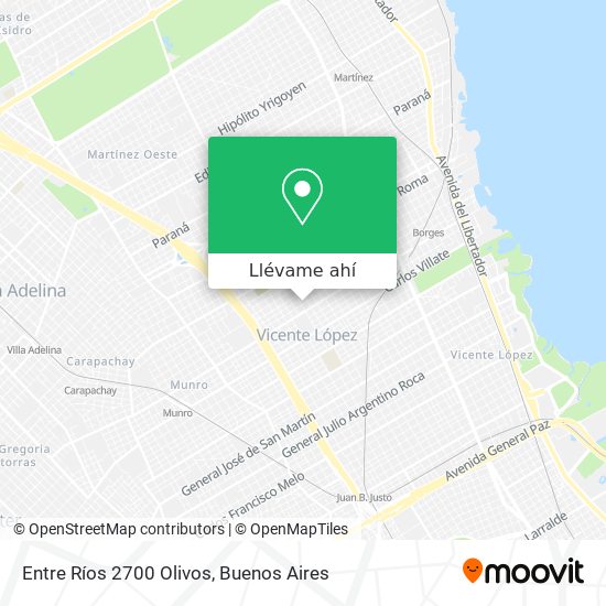 Mapa de Entre Ríos 2700  Olivos