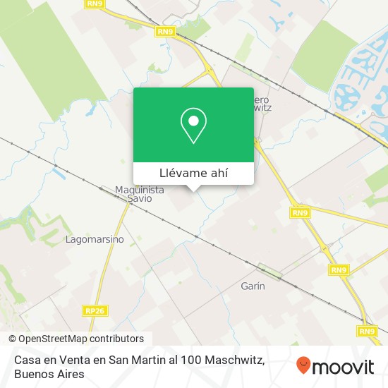Mapa de Casa en Venta en San Martin al 100 Maschwitz