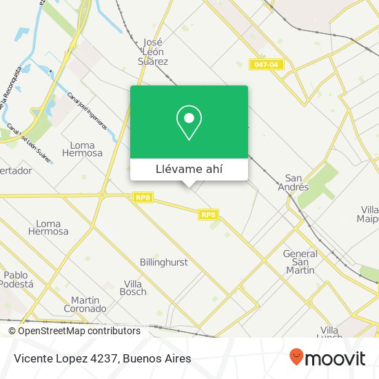 Mapa de Vicente Lopez 4237