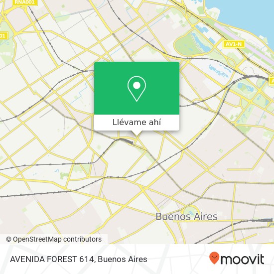 Mapa de AVENIDA FOREST 614