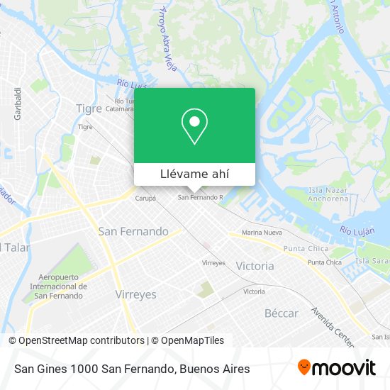 Mapa de San Gines 1000  San Fernando
