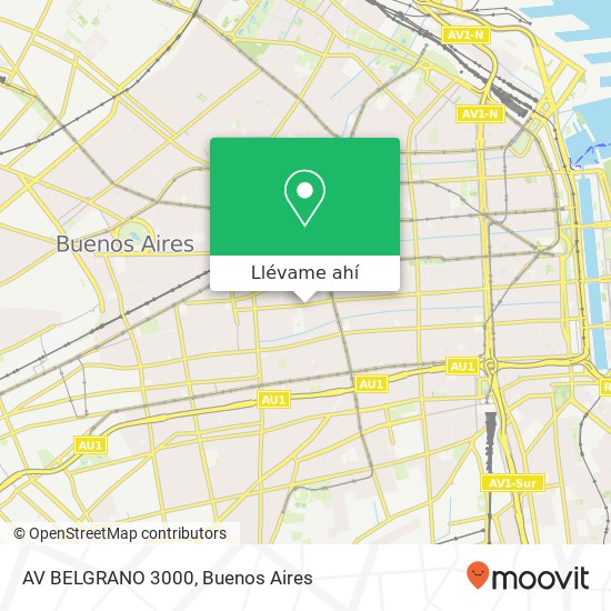 Mapa de AV  BELGRANO 3000