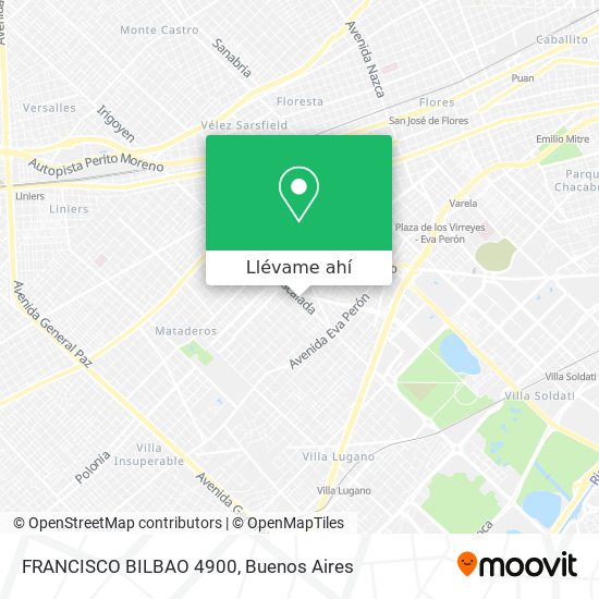 Mapa de FRANCISCO BILBAO 4900