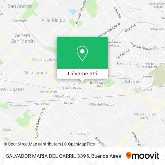 Mapa de SALVADOR MARIA DEL CARRIL 3395