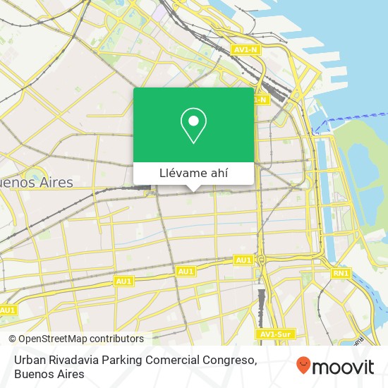 Mapa de Urban Rivadavia Parking Comercial   Congreso