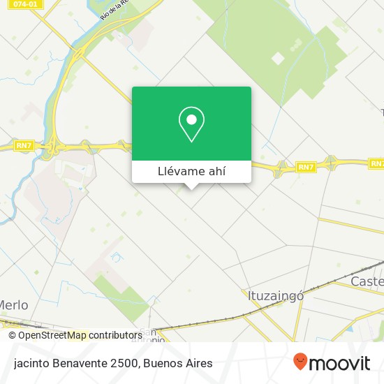 Mapa de jacinto Benavente 2500