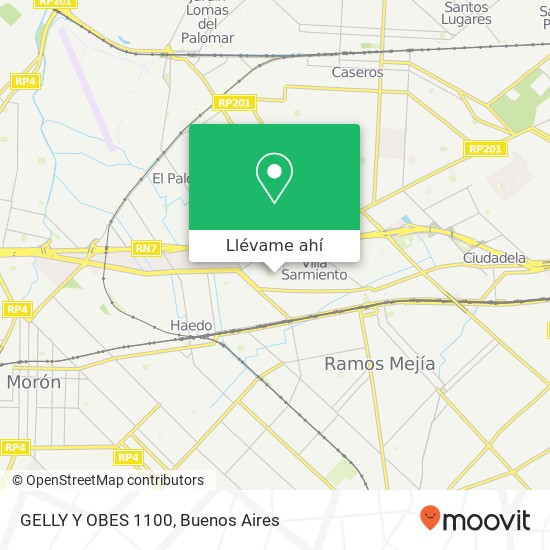 Mapa de GELLY Y OBES 1100