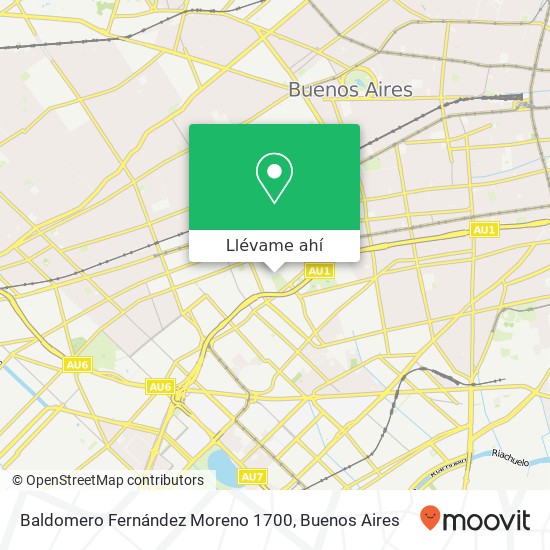 Mapa de Baldomero Fernández Moreno 1700