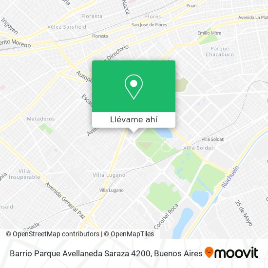 Mapa de Barrio Parque Avellaneda  Saraza 4200