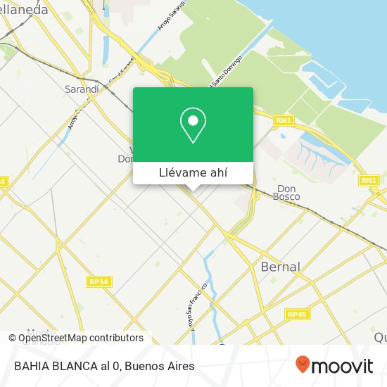 Mapa de BAHIA BLANCA al 0