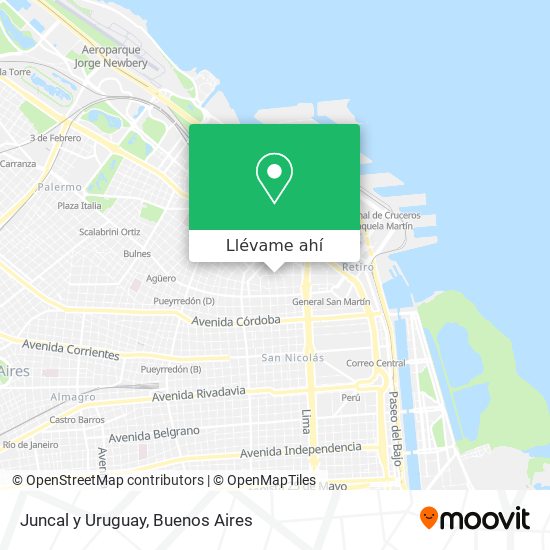 Mapa de Juncal y Uruguay