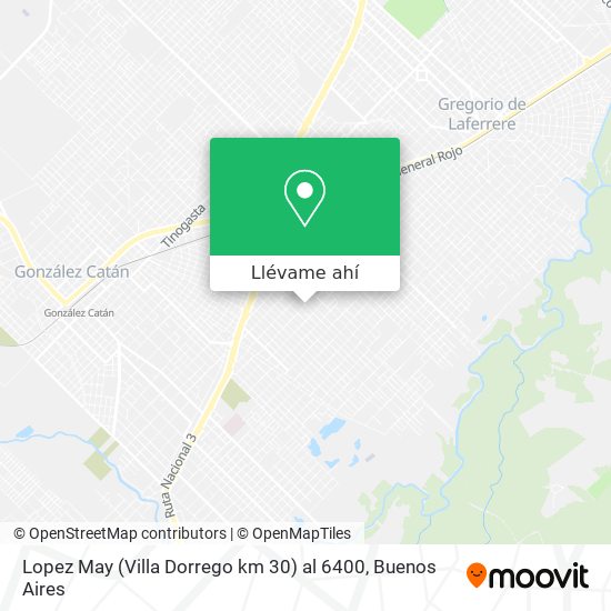 Mapa de Lopez May (Villa Dorrego km  30) al 6400