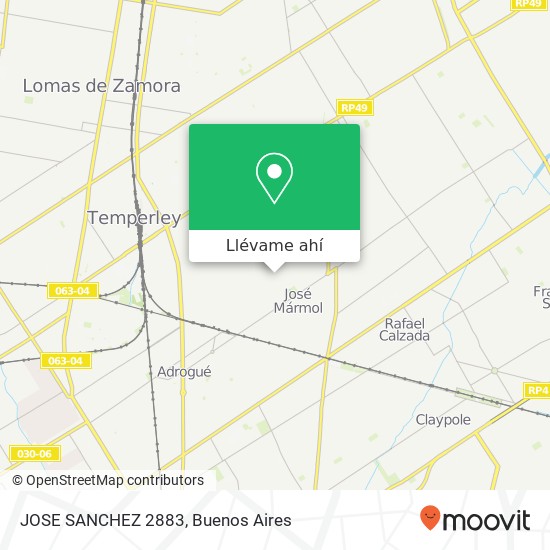 Mapa de JOSE SANCHEZ 2883