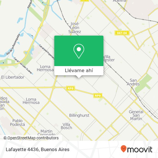 Mapa de Lafayette 4436