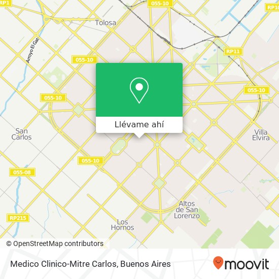 Mapa de Medico Clinico-Mitre Carlos