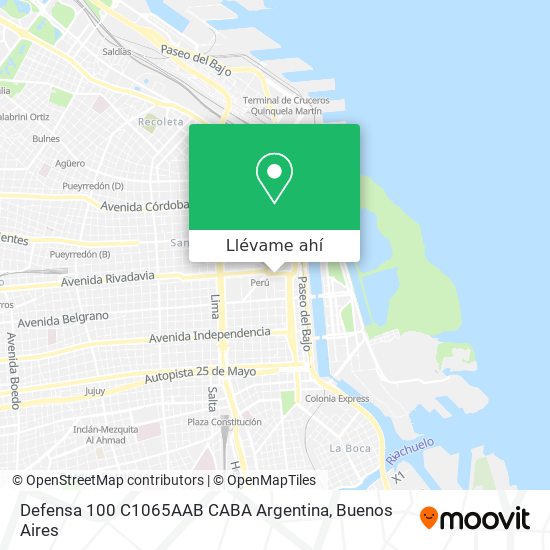 Mapa de Defensa 100  C1065AAB CABA  Argentina