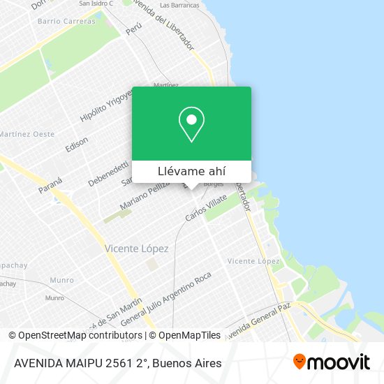 Mapa de AVENIDA MAIPU 2561 2°