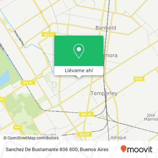 Mapa de Sanchez De Bustamante 806 800