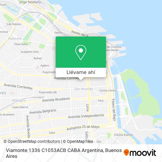 Mapa de Viamonte 1336  C1053ACB CABA  Argentina