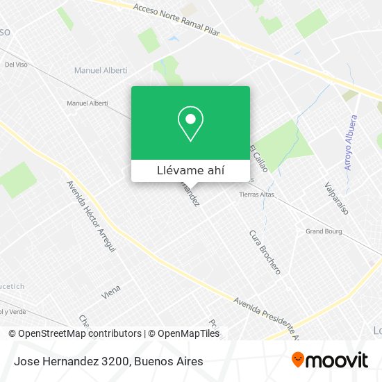 Mapa de Jose Hernandez 3200