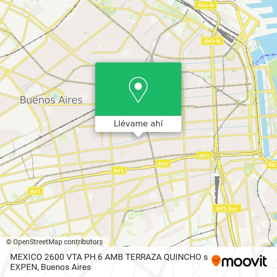 Mapa de MEXICO 2600  VTA PH 6 AMB TERRAZA QUINCHO s  EXPEN