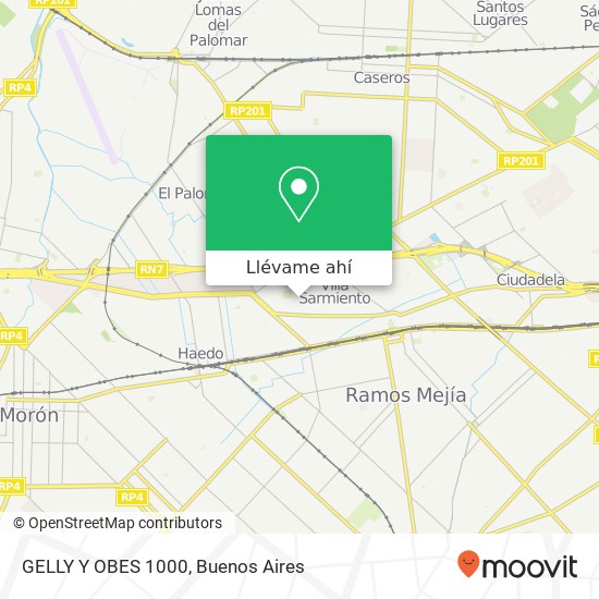 Mapa de GELLY Y OBES 1000