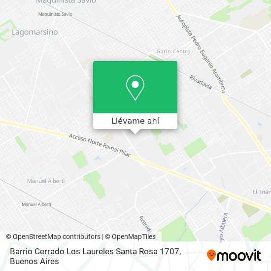 Mapa de Barrio Cerrado Los Laureles   Santa Rosa 1707