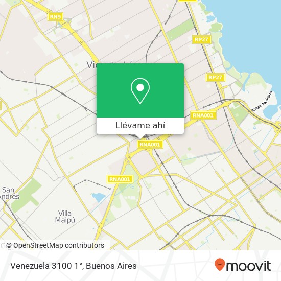 Mapa de Venezuela  3100 1°