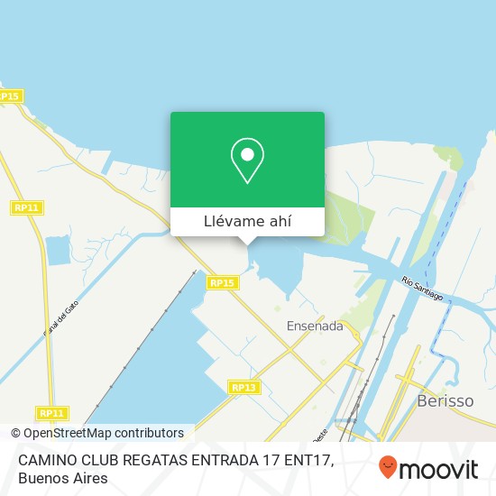 Mapa de CAMINO CLUB REGATAS ENTRADA 17 ENT17