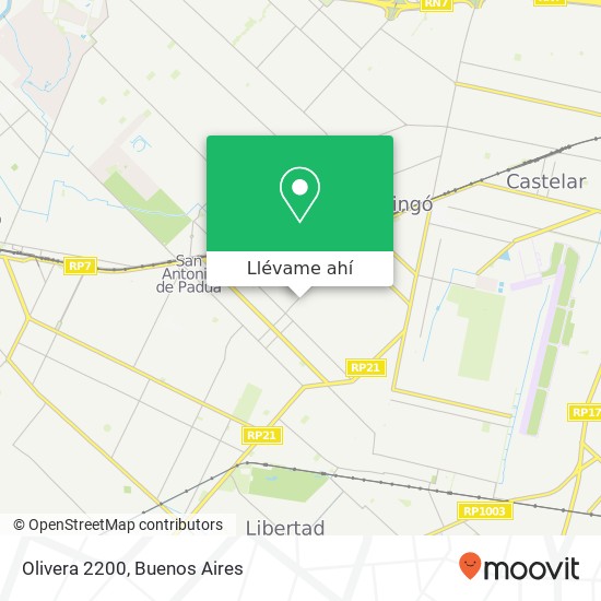 Mapa de Olivera 2200