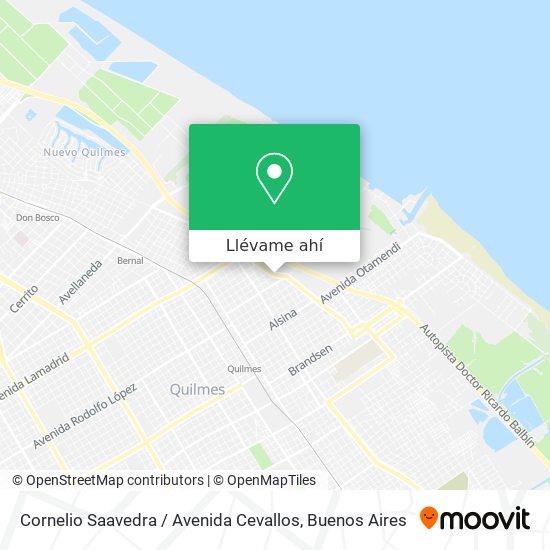 Mapa de Cornelio Saavedra / Avenida Cevallos