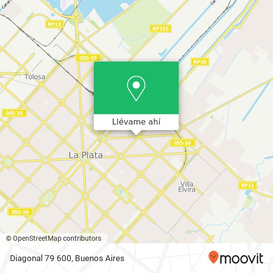 Mapa de Diagonal 79 600