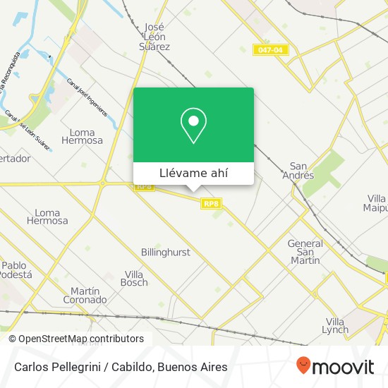 Mapa de Carlos Pellegrini / Cabildo