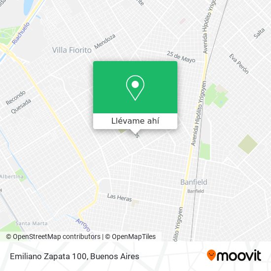 Mapa de Emiliano Zapata 100