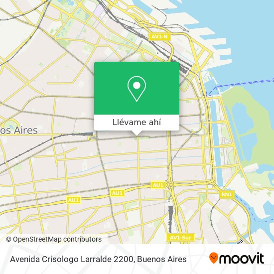Mapa de Avenida Crisologo Larralde 2200
