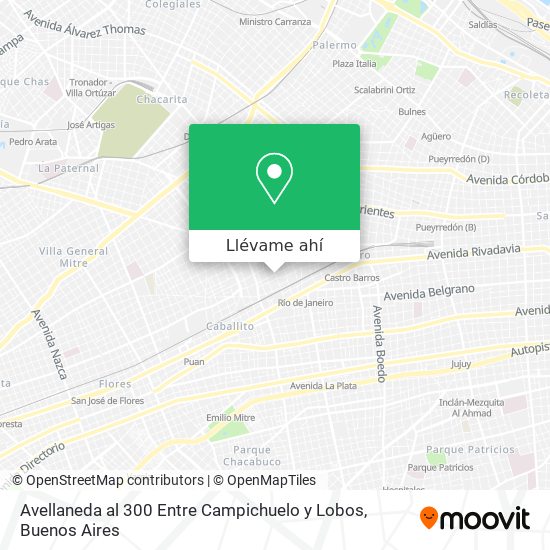 Mapa de Avellaneda al 300  Entre Campichuelo y Lobos