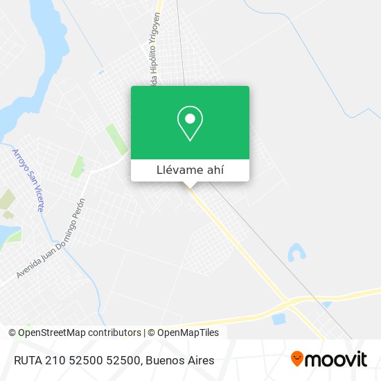 Mapa de RUTA 210 52500 52500