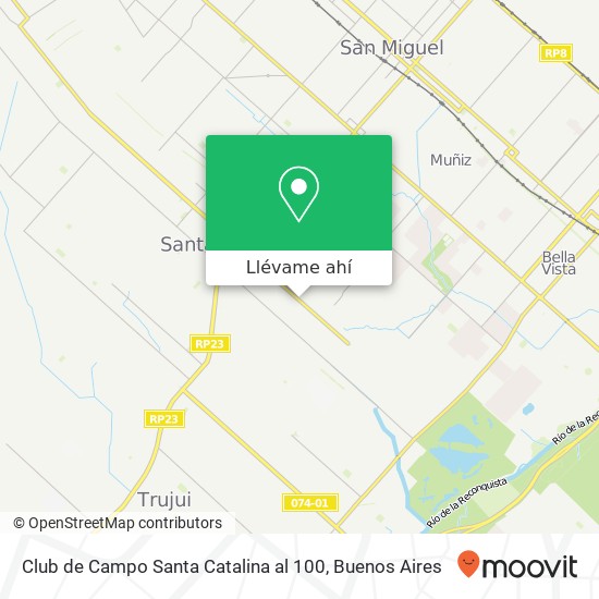 Mapa de Club de Campo Santa Catalina  al 100