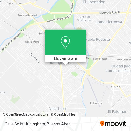 Mapa de Calle Solis   Hurlingham