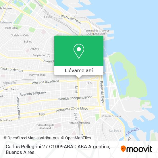 Mapa de Carlos Pellegrini 27  C1009ABA CABA  Argentina