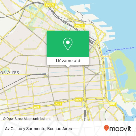 Mapa de Av  Callao y Sarmiento