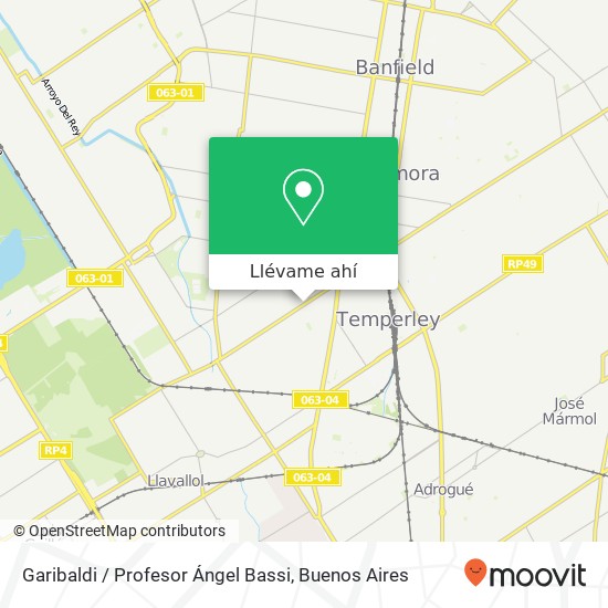 Mapa de Garibaldi / Profesor Ángel Bassi