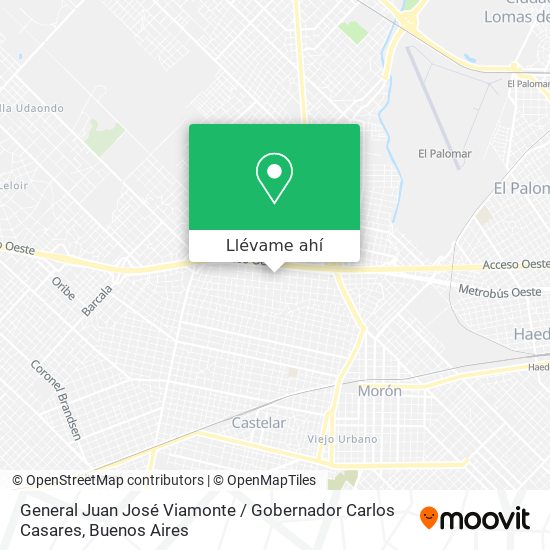 Mapa de General Juan José Viamonte / Gobernador Carlos Casares