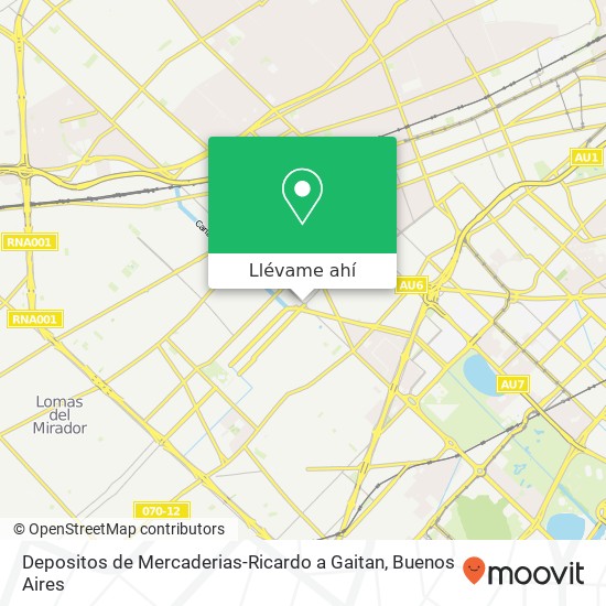 Mapa de Depositos de Mercaderias-Ricardo a Gaitan