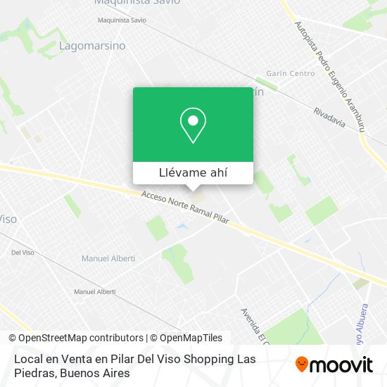 Mapa de Local en Venta  en Pilar   Del Viso   Shopping Las Piedras