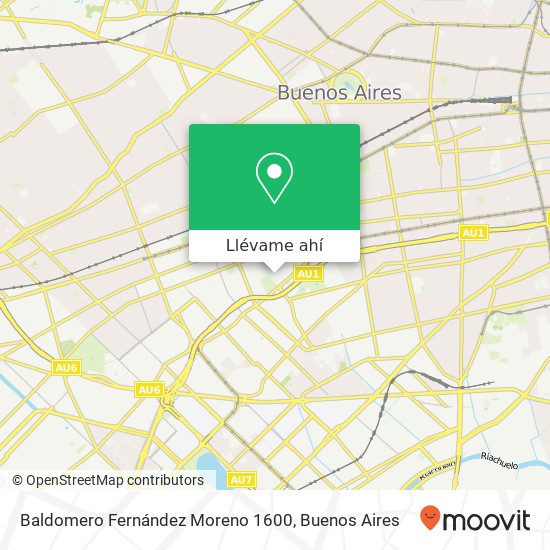 Mapa de Baldomero Fernández Moreno 1600