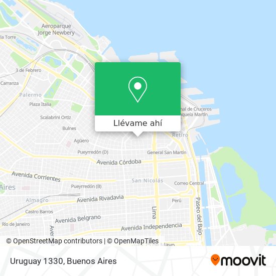Mapa de Uruguay 1330