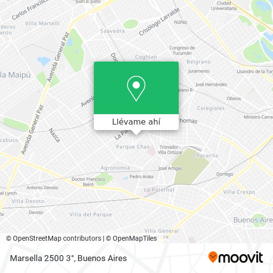 Mapa de Marsella  2500 3°