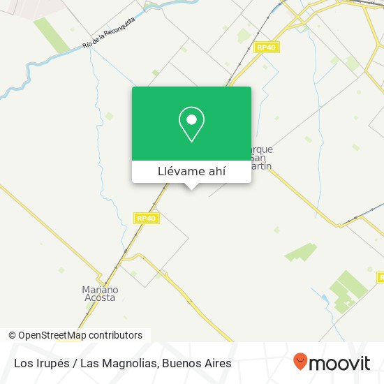 Mapa de Los Irupés / Las Magnolias